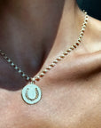 I'VE HAD GOODLUCK STAMPED ON MY HEART SINCE BIRTH // LUCKY HORSE SHOE PENDANT