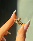 THE AMETHYST CLADDAGH RING