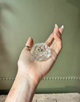 VINTAGE GLASS DISH - RING SET