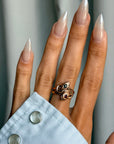 I SHED MY SKINS IN THE TIME BETWEEN JULY AND SEPTEMBER // VICTORIAN DOUBLE SNAKE RING