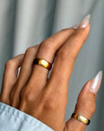 LIKE BUTTER MELTING ONTO SKIN // ANTIQUE HIGH YELLOW GOLD BAND