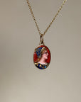 A LADY FAIR AND STRONG // ENAMEL NECKLACE