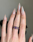 THE VICTORIAN AMETHYST TRILOGY RING