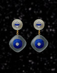 THE ART DECO LAPIS EARRINGS