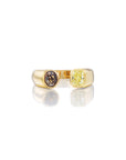 THE BRIDGE RING // YELLOW DIAMOND & ALEXANDRITE