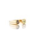 THE BRIDGE RING // YELLOW DIAMOND & ALEXANDRITE