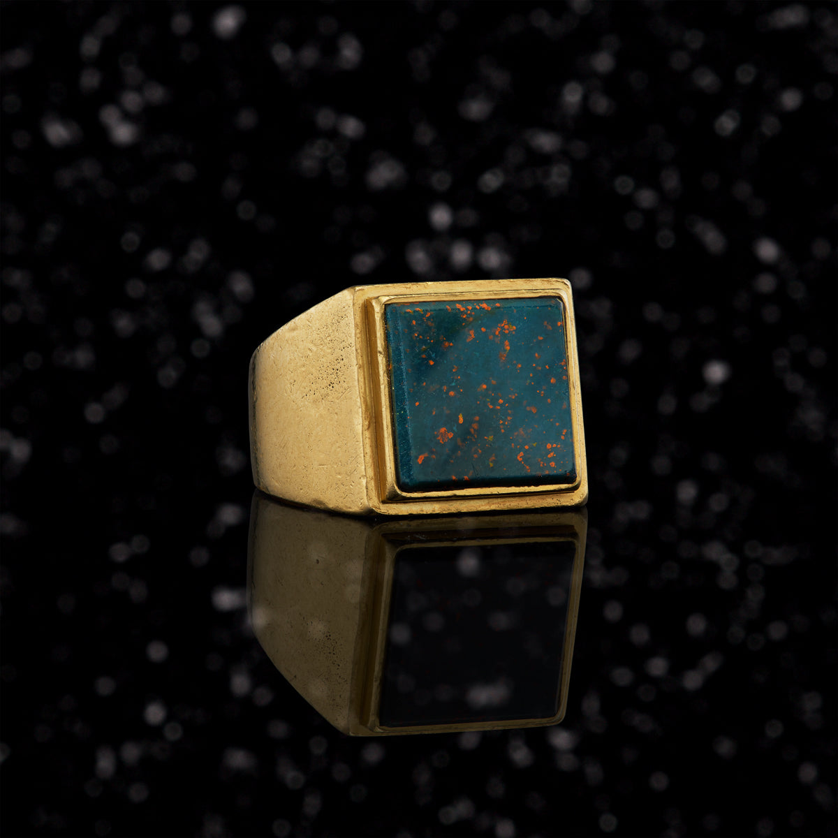 THE BLOODSTONE TOMBSTONE RING