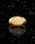 THE SOLID GOLD OVAL SIGNET RING