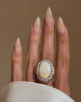 THERE IS A FIRE INSIDE YOUR HEART AND I JUST WANT TO BE CLOSE TO IT // VINTAGE OPAL COCKTAIL RING
