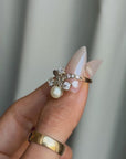 OF CROWNS MADE OF SEASHELLS AND WISHING EVERY ONE HELD A PEARL // BELLE ÈPOQUE PEARL TIARA RING