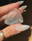 SHE DANCED UNDERNEATH THE TREES AND I COULDN'T TAKE MY EYES OFF OF HER // ART DECO LALIQUE GLASS AND DIAMOND PENDANT