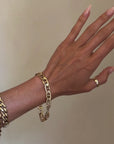 ANCHORED TO YOUR SHIP, LOVE // VINTAGE MARINER LINK BRACELET