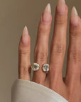 OF THE SUN AND THE MOON AND FINDING MYSELF PERFECTLY SUSPENDED IN TIME // VICTORIAN OLD MINE CUT DIAMOND AND ADULARESCENT MOONSTONE TOI ET MOI