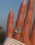 OF LAYING MY HEAD IN THESE FIELDS OF GOLDEN FLOWERS AND WATCHING THEM DANCE IN THE BREEZE ABOVE ME // ONE OF A KIND 6.74ct ANTIQUE MODIFIED OLD MINE CUT CUSHION DIAMOND