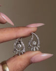 OF LIFE AND LOVE AND STAYING WHIMSICAL WHEREVER POSSIBLE // 1950's DIAMOND PAISLEY EARRINGS