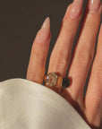 UNITL YOU, I DIDN'T KNOW WHAT IT WAS LIKE TO KNOW MYSELF // ONE OF A KIND HALF MOON DIAMOND TOI ET MOI IN 22K GOLD