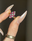 THE RUBY DIAMOND COBBLESTONE NAVETTE RING