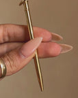 LET ME WRITE YOU A LETTER OF HAND AND HEART // 18K GOLD HERMES PENCIL