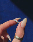 OF CINDERS AND BRICK FIREPLACES // CARRÉ CUT DIAMOND ETERNITY BAND SZ 4.25