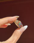 Vintage Zuni Frog Inlay Ring