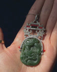 I DO NOT NEED PERMISSION, I AM DIVINELY AND FIERCELY PROTECTED // INCREDIBLE ART DECO JADE DRAGON PENDANT