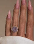 LIFE WITHOUT YOU IS LIKE A NIGHT WITH NO STARS // CELESTIAL WAX SEAL BANDED AGATE SIGNET RING