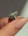 A LIFE, A BEAUTIFUL LIFE IS MINE FOR THE HAVING // SPECTACULAR ORIGINAL BELLE ÉPOQUE ERA EMERALD AND DIAMOND RING