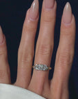 YOU'VE ALWAYS BEEN A PERFECT 10 TO ME // VICTORIAN OLD MINE CUT DIAMOND DOUBLE ROW RING