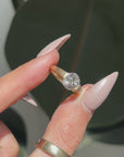 OF HAZE OVER THE SURF AND SOFT FILTERED EYES // 2.25 OEC DIAMOND RING