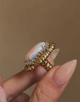 THERE IS A FIRE INSIDE YOUR HEART AND I JUST WANT TO BE CLOSE TO IT // VINTAGE OPAL COCKTAIL RING