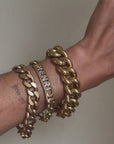 OH, I AM VERY CERTAIN YOU HAVE NO IDEA WHO YOU ARE MESSING WITH // MEGA 18K GOLD CURB LINK BRACELET