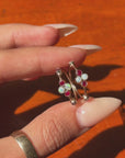 OF RAINBOWS AND THE SCENT OF WET ROSES FROM THE SUMMER RAIN // OPAL AND RUBY RINGS