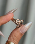 I SHED MY SKINS IN THE TIME BETWEEN JULY AND SEPTEMBER // VICTORIAN DOUBLE SNAKE RING