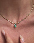 OF THE MEDICINE IN WATCHING BEES NUZZLE THEIR FLOWERS // EMERALD AND 18K GOLD COLLAR