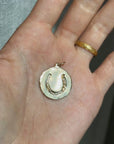 I'VE HAD GOODLUCK STAMPED ON MY HEART SINCE BIRTH // LUCKY HORSE SHOE PENDANT
