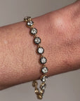 I FEEL AS THOUGH IT IS THE DARKEST PARTS OF ME THAT SPARKLE BRILLIANTLY // OLD EUROPEAN CUT DIAMOND COLLET SET BRACELET