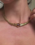 BEAM ME UP AND GET ME OUTTA HERE // MIXED GEM ALIEN CURB LINK COLLAR