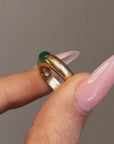 JUST PLACE IT ON YOUR TONGUE AND YOU'LL SOON SEE // EMERALD CABOCHON GUMDROP RING