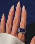 I LOOK TO THE HEAVENS AND FIND YOU IN THE FIRST STAR // GEORGIAN BAGUE AU FIRMAMENT RING OF THE HEAVENS