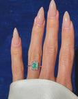 I WALKED TO THE PATCH OF GRASS WHERE I COULD LAY MY WORRIES TO THE SOFT SUN // 1900'S EMERALD AND DIAMOND RING