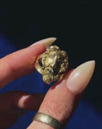 OF RIP VAN WINKLE AND DREAMING OF TALL TALES // VINTAGE WISE OLD MAN MASK RING