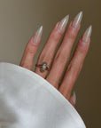 I WAX AND WANE AS THE MOON DOES, TOO // VICTORIAN TRI PEARL RING