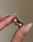 ROSES FOR YOUR CHEEKS, ROSES FOR YOUR EYES // VINTAGE PINK TOURMALINE AND DIAMOND RING