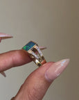 SOMETIMES I LOOK AROUND AND I CANNOT BELIEVE HOW BLISSFULLY ALIVE THIS WORLD IS // VINTAGE OPAL AND DIAMOND RING