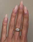 THE OLDER YOU GET THE MORE I CRAVE YOU // VINTAGE FLUSH SET DIAMOND RING