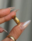 LIKE BUTTER MELTING ONTO SKIN // ANTIQUE HIGH YELLOW GOLD BAND