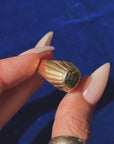THE ROLLING HILLS AND GREEN MEADOWS ARE WHERE MY WILD HEART IS FREE // VINTAGE PERIDOT RING