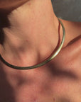 WORSHIP ME IN MY DARK AND IN MY LIGHT // REVERSIBLE WHITE AND YELLOW GOLD OMEGA COLLAR