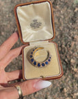 Victorian Crescent Brooch in Original Box