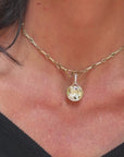 OF ICARUS AND CRAVING THE FEELING OF YOUR SKIN KISSING THE SUN // STUNNING 7.10CT OLD EUROPEAN CUT DIAMOND PENDANT